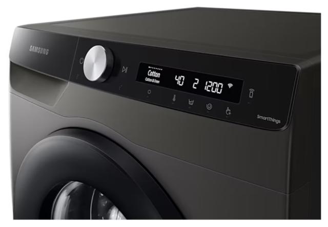 Пералня Samsung WW90T504DAX/S7, Washing Machine,  9 kg, 1400 rpm,  Energy Efficiency A, Eco Bubble, AI Control, Hygiene Steam, Spin Efficiency B,  Inox