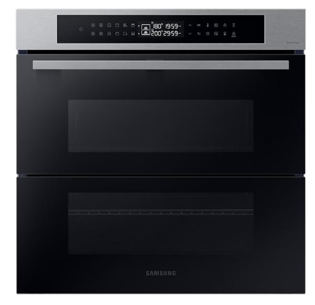 Фурна Samsung NV7B4345VAS/U2, Electric oven with Dual Cook, Dual Cook Flex, Natural Steam, Air Sous Vide, 76 L, Display LED+ Full Touch, Catalytic cleaning,  auto cook 40, wi fi, 1level half telescopic, Stainless steel