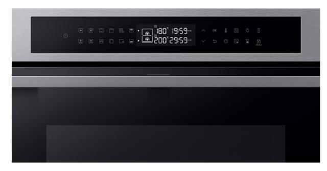 Фурна Samsung NV7B4345VAS/U2, Electric oven with Dual Cook, Dual Cook Flex, Natural Steam, Air Sous Vide, 76 L, Display LED+ Full Touch, Catalytic cleaning,  auto cook 40, wi fi, 1level half telescopic, Stainless steel