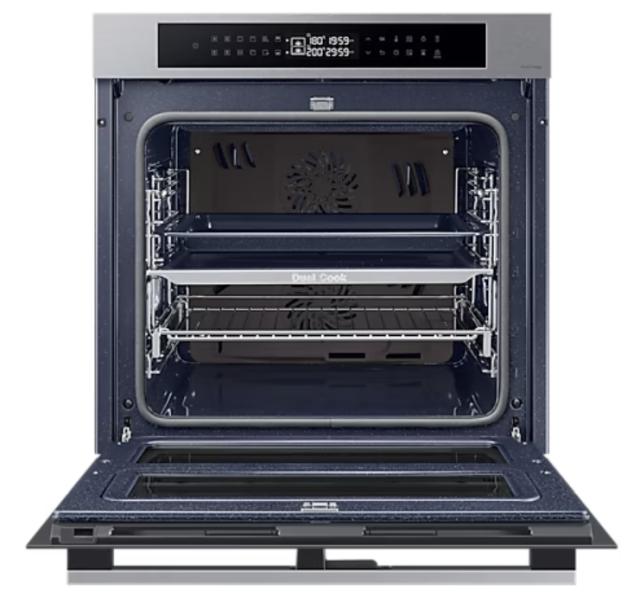 Фурна Samsung NV7B4345VAS/U2, Electric oven with Dual Cook, Dual Cook Flex, Natural Steam, Air Sous Vide, 76 L, Display LED+ Full Touch, Catalytic cleaning,  auto cook 40, wi fi, 1level half telescopic, Stainless steel
