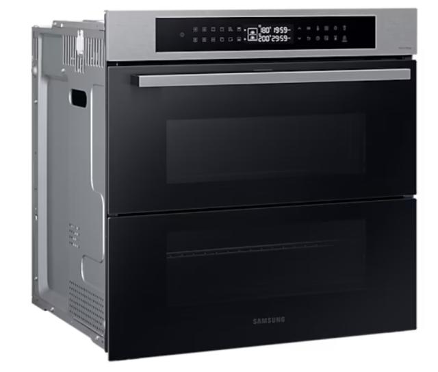 Фурна Samsung NV7B4345VAS/U2, Electric oven with Dual Cook, Dual Cook Flex, Natural Steam, Air Sous Vide, 76 L, Display LED+ Full Touch, Catalytic cleaning,  auto cook 40, wi fi, 1level half telescopic, Stainless steel