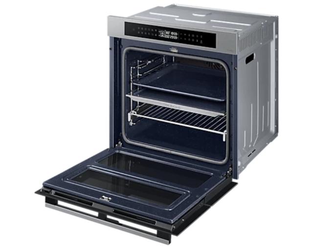 Фурна Samsung NV7B4345VAS/U2, Electric oven with Dual Cook, Dual Cook Flex, Natural Steam, Air Sous Vide, 76 L, Display LED+ Full Touch, Catalytic cleaning,  auto cook 40, wi fi, 1level half telescopic, Stainless steel