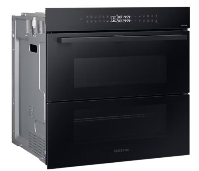 Фурна Samsung NV7B4345VAK/U2, Electric oven with Dual Cook, Dual Cook Flex, Natural Steam, Air Sous Vide, 76 L, Display LED+ Full Touch, Catalytic cleaning,  auto cook 40, wi fi, 1level half telescopic, Black Glass