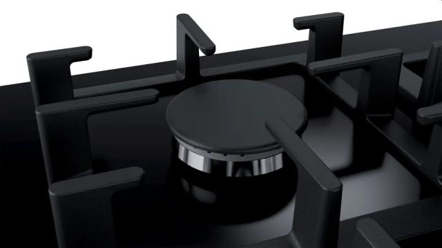 Готварски плот Bosch PPP6A6M90, SER6, Gas hob 60cm, Hard glass, 4 zones, Black
