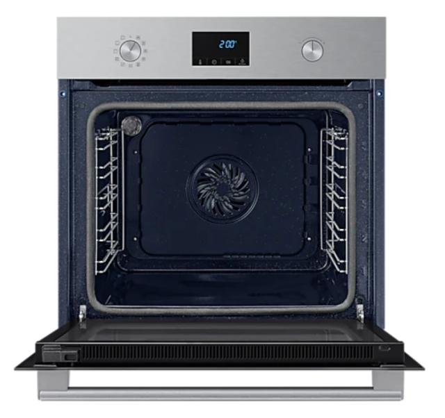 Фурна Samsung NV68A1170BS/OL, Single Fan Electric Oven, 68 L, Pyrolytic Clening, A energy class, Led/ Ice blue display, Pop-up Dial, Auto prgrams 20, Stainless steel