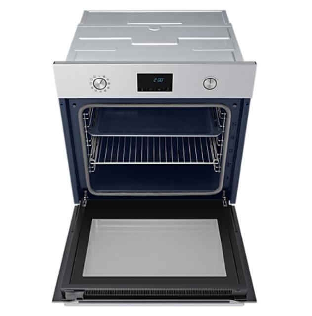 Фурна Samsung NV68A1170BS/OL, Single Fan Electric Oven, 68 L, Pyrolytic Clening, A energy class, Led/ Ice blue display, Pop-up Dial, Auto prgrams 20, Stainless steel