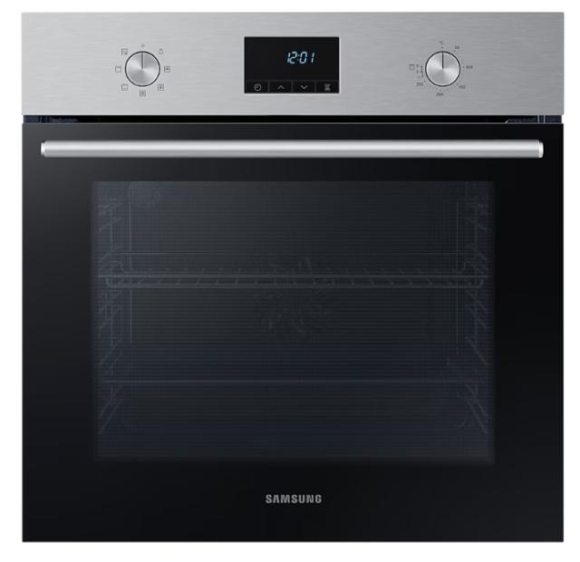 Фурна Samsung NV68A1140BS/OL, Single Fan Electric Oven, 68 L, Catalytic Clening, A energy class, Led/ Ice blue display, Pop-up Dial, Auto prgrams 20, Stainless steel