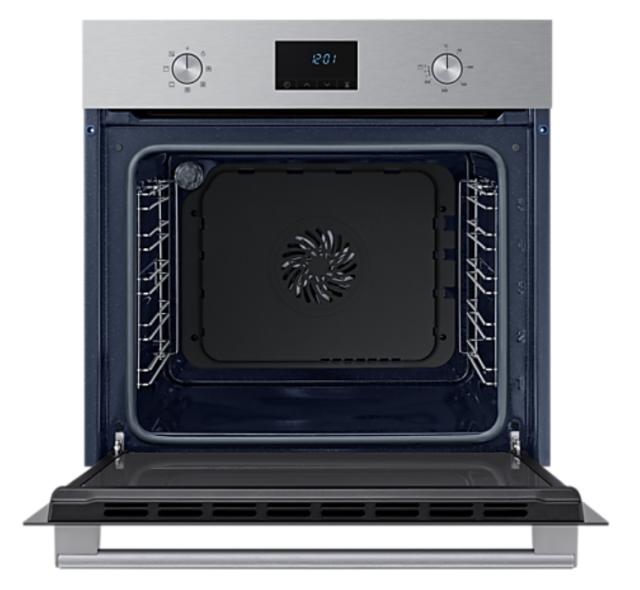 Фурна Samsung NV68A1140BS/OL, Single Fan Electric Oven, 68 L, Catalytic Clening, A energy class, Led/ Ice blue display, Pop-up Dial, Auto prgrams 20, Stainless steel