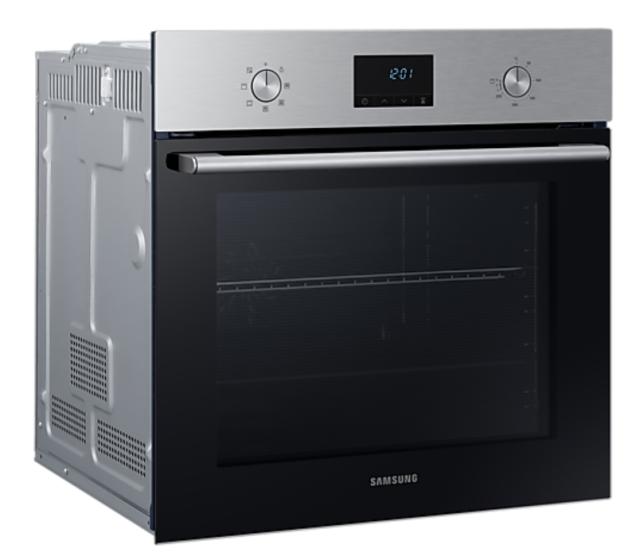 Фурна Samsung NV68A1140BS/OL, Single Fan Electric Oven, 68 L, Catalytic Clening, A energy class, Led/ Ice blue display, Pop-up Dial, Auto prgrams 20, Stainless steel