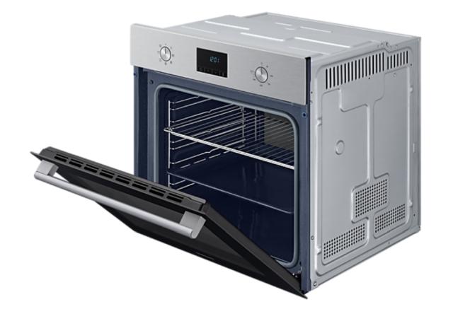 Фурна Samsung NV68A1140BS/OL, Single Fan Electric Oven, 68 L, Catalytic Clening, A energy class, Led/ Ice blue display, Pop-up Dial, Auto prgrams 20, Stainless steel