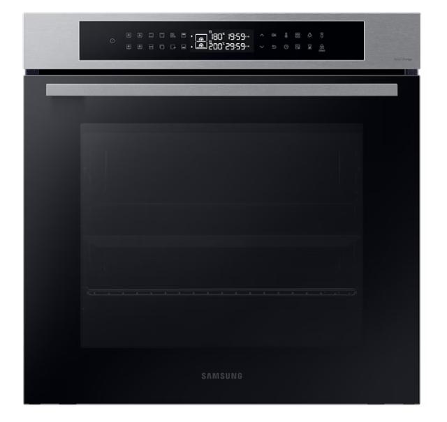 Фурна Samsung NV7B4245VAS/U2, Electric oven with Dual Cook, Natural Steam, Air Sous Vide function and Bespoke design, 76 L, Display LED+ Full Touch, Catalytic cleaning,  auto cook 40, wi fi, 1level half telescopic, Stainless steel
