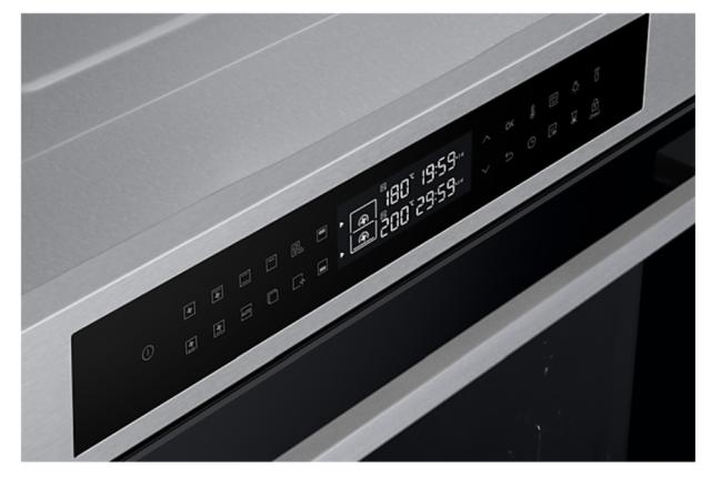 Фурна Samsung NV7B4245VAS/U2, Electric oven with Dual Cook, Natural Steam, Air Sous Vide function and Bespoke design, 76 L, Display LED+ Full Touch, Catalytic cleaning,  auto cook 40, wi fi, 1level half telescopic, Stainless steel