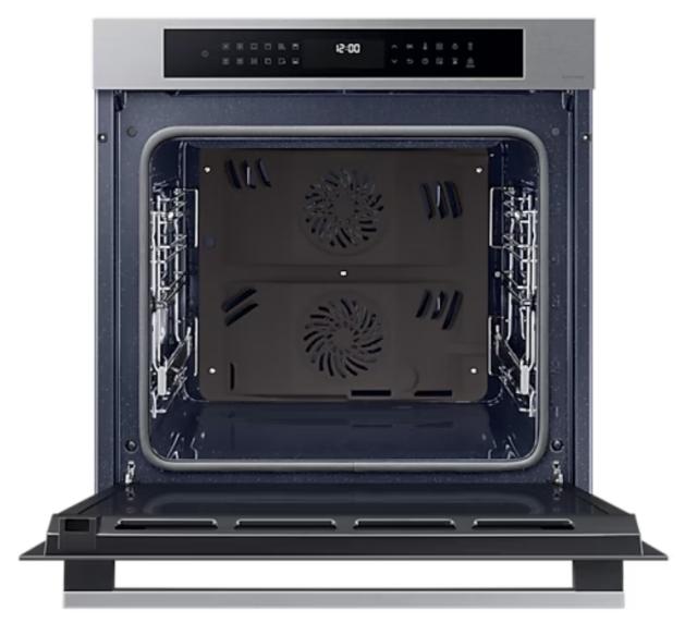 Фурна Samsung NV7B4245VAS/U2, Electric oven with Dual Cook, Natural Steam, Air Sous Vide function and Bespoke design, 76 L, Display LED+ Full Touch, Catalytic cleaning,  auto cook 40, wi fi, 1level half telescopic, Stainless steel
