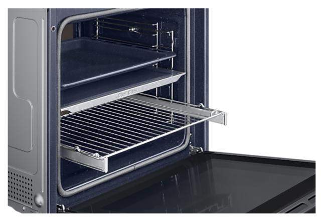 Фурна Samsung NV7B4245VAS/U2, Electric oven with Dual Cook, Natural Steam, Air Sous Vide function and Bespoke design, 76 L, Display LED+ Full Touch, Catalytic cleaning,  auto cook 40, wi fi, 1level half telescopic, Stainless steel