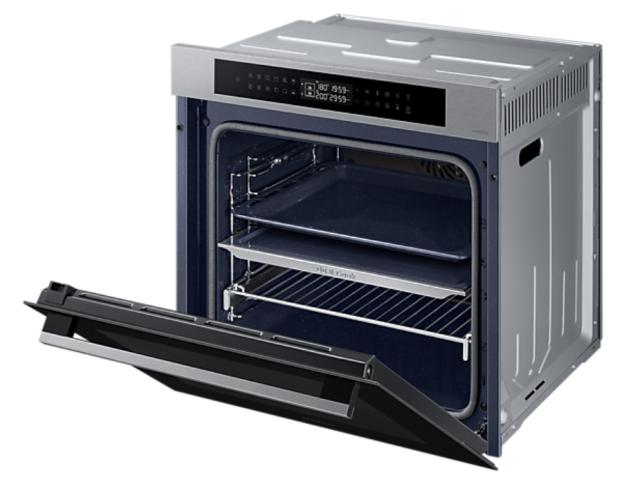 Фурна Samsung NV7B4245VAS/U2, Electric oven with Dual Cook, Natural Steam, Air Sous Vide function and Bespoke design, 76 L, Display LED+ Full Touch, Catalytic cleaning,  auto cook 40, wi fi, 1level half telescopic, Stainless steel
