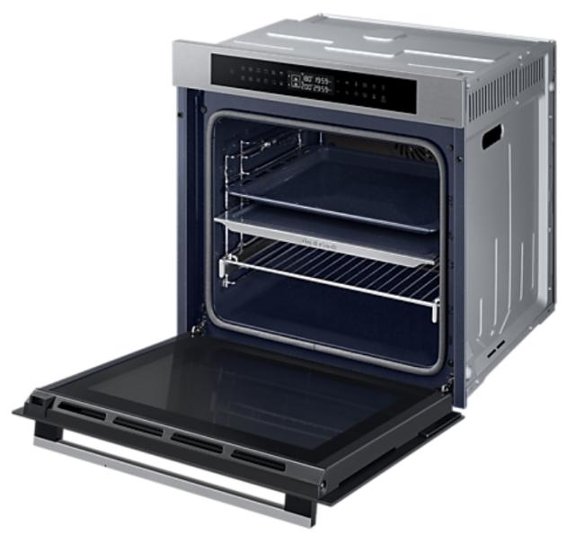 Фурна Samsung NV7B4245VAS/U2, Electric oven with Dual Cook, Natural Steam, Air Sous Vide function and Bespoke design, 76 L, Display LED+ Full Touch, Catalytic cleaning,  auto cook 40, wi fi, 1level half telescopic, Stainless steel