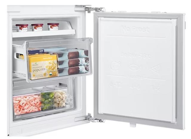 Хладилник Samsung BRB26713DWW/EF, Refrigerator integrated, Fridge Freezer, 264l (190l/74l), No Frost, Twin Cooling Plus, Fresh Zone, Energy Efficiency D, H 177.5 cm, White