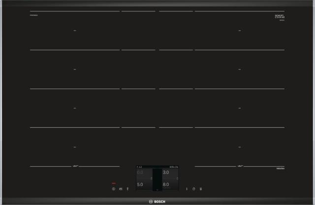 Готварски плот Bosch PXY875KW1E, Induction electric cooktop 2 Flex ext., TFT-touchdisplay, PerfectFry, PerfectCook, hood control