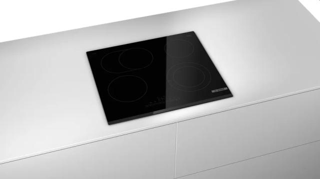 Готварски плот Bosch PKN631FP2E Electric cooktop, Glass-ceramic hob, 4 zones, 2 extension, 60 cm, Black