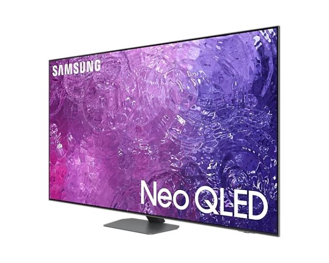 Телевизор Samsung 55'' 55QN90C NEO QLED FLAT, SMART, 120 Hz, Direct Full-Array, Neo Quantum HDR+, FreeSync Premium Pro, Dolby Atmos, Q-Symphony, Bixby, Bluetooth 5.2, Wi-Fi 5, 4xHDMI 2.1, 2xUSB, Tizen, Silver