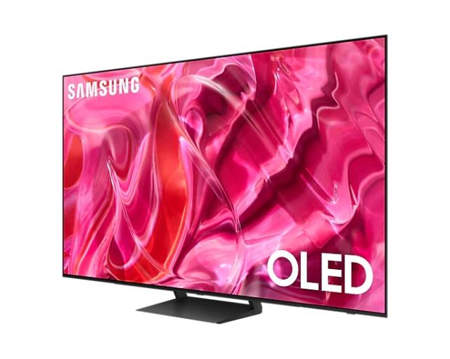 Телевизор Samsung 55" QE55S90C 4K Ultra HD OLED SMART, 144 Hz, Quantum HDR OLED, Dolby Atmos, Q-Symphony, FreeSync Premium, Bluetooth 5.2, Wi-Fi 5, 4xHDMI 2.1, 2xUSB, Tizen, Titan Black