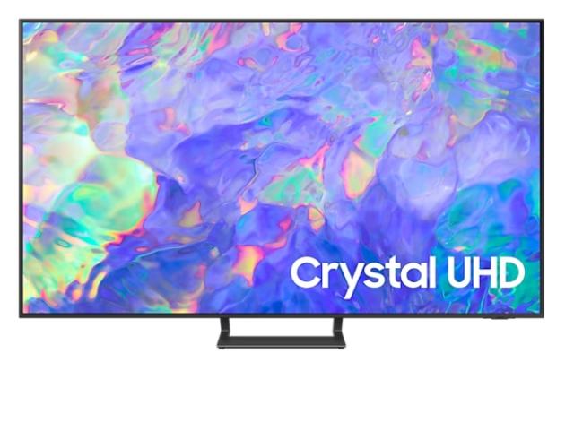 Телевизор Samsung 55" 55CU8572 4K UHD LED TV, SMART, Crystal Processor 4K, HDR 10+, Mega Contrast, Q-Symphony, Dolby Digital Plus, 3xHDMI, 2xUSB, Wi-Fi 5, Bluetooth 5.2, Frameless, Tizen, Drak Gray