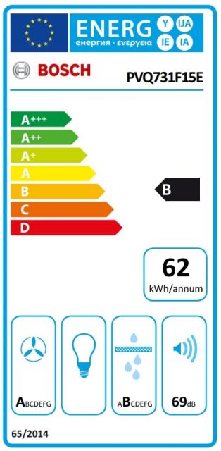 Готварски плот Bosch PVQ731F15E SER6; Premium; Venting cooktop 70cm 4 zones + hood B, CombiZone, max 622 m3/h, 69 dB