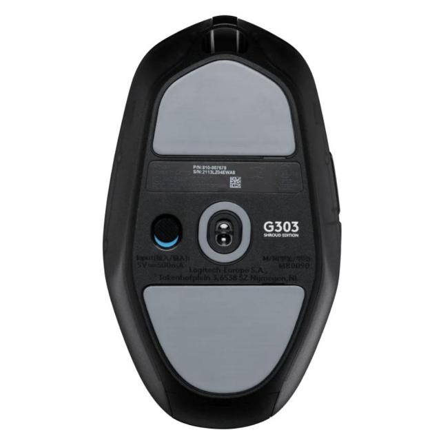 Геймърска мишка Logitech G303 Shroud Edition, Оптична, Безжична, USB