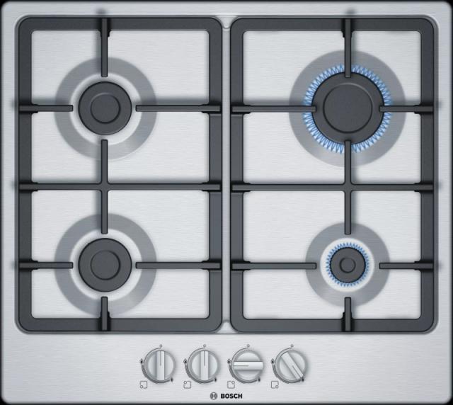 Готварски плот Bosch PGP6B5B90 SER4; Economy; Gas/electric cooktop, inox