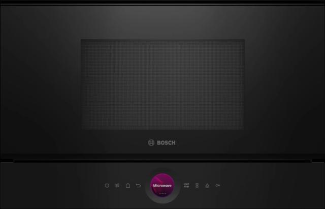 Микровълнова печка Bosch BFL7221B1, SER8, Built-in microwave, 21l, AutoPilot 7, LED light, left hinge,TFT, black