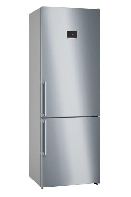 Хладилник Bosch KGN49AIBT, SER6, FS fridge-freezer NoFrost, B, 203/70/67cm, 440l(311+129), 35dB(B), IC, VitaFresh XXL, 0° drawer, Metal Backwall with Multi Airflow,  Flex Interior, Intelligent Inverter Technology, display, Inox EasyClean