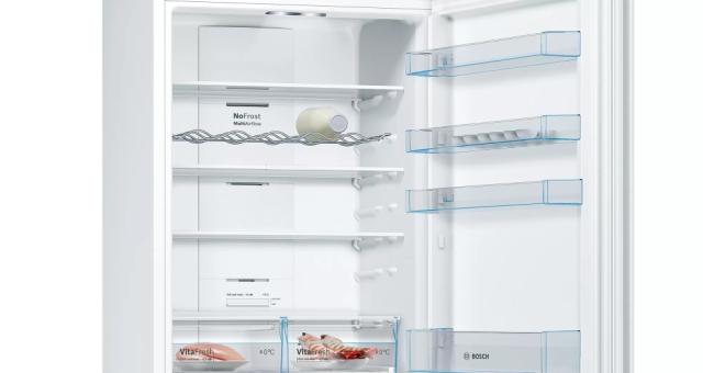 Хладилник Bosch KGN49XWEA, SER4, FS fridge-freezer NoFrost, E, 203/70/67cm, 438l(330+108), 40dB(C), IC, VitaFresh, White, display