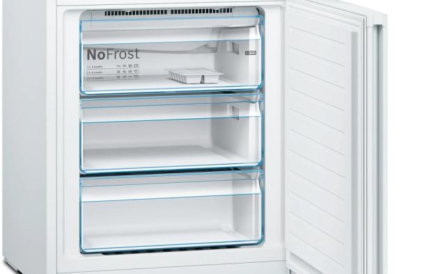 Хладилник Bosch KGN49XWEA, SER4, FS fridge-freezer NoFrost, E, 203/70/67cm, 438l(330+108), 40dB(C), IC, VitaFresh, White, display