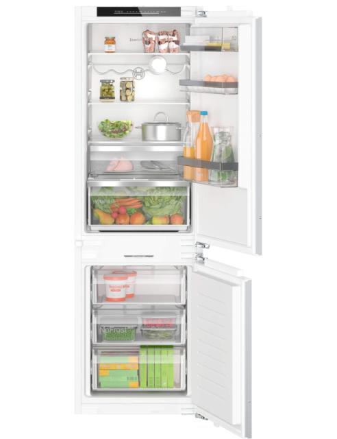 Хладилник Bosch KIN86ADD0, SER6, BI fridge-freezer NoFrost, D, 177,2cm, 260l(184+76), 35dB(B), IC, VitaFresh XXL, 0° drawer, EcoAirflow, bottle shelf, 2 cooling systems, display, LED freezer light, Soft Close, flush-folding