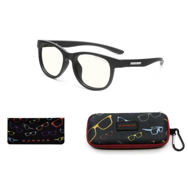 Детски компютърни очила GUNNAR Rush Kids Small, Clear Natural, Черен