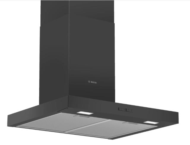 Аспиратор Bosch DWB66BC60, SER2, Chimney hood 60cm B, max 621 m3/h, 69 dB, Box design,black