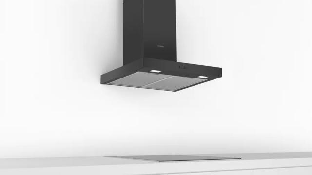 Аспиратор Bosch DWB66BC60, SER2, Chimney hood 60cm B, max 621 m3/h, 69 dB, Box design,black