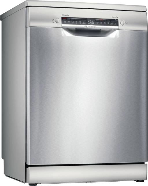 Съдомиялна Bosch SMS4ENI02E, SER4, Free-standing dishwasher, C, EcoDrying, 9,5l, 13ps, 6p/4o, 44dB(B), Silence 42dB, Extra Space 3rd basket, Rackmatic, inox, HC