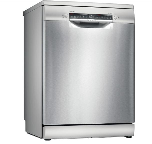 Съдомиялна Bosch SMS4EMI02E, SER4, Free-standing dishwasher, C, EcoDrying, 9,5l, 14ps, 6p/4o, 44dB(B), Silence 42dB, 3rd drawer, Rackmatic, inox, HC