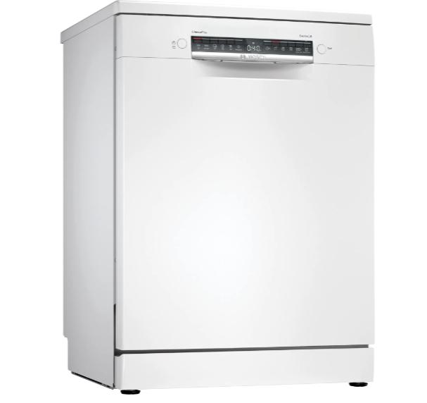 Съдомиялна Bosch SMS4EMW02E, SER4, Free-standing dishwasher, C, EcoDrying, 9,5l, 14ps, 6p/4o, 44dB(B), Silence 42dB, 3rd drawer, Rackmatic, white, HC
