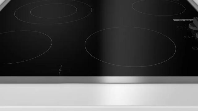 Готварски плот Bosch PKF645CA2E SER2, Electric cooktop, 4 zones, 1ext., Sword knobs, inox frame, 6,6 kW, 60 cm
