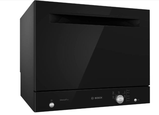 Съдомиялна Bosch SKS51E36EU, SER4, Compact dishwasher, F, Polinox, 8l, 6ps, 5p/1o, 49dB(C), black, Glass