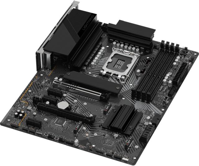 Дънна платка Asrock Z790 PG Lightning, LGA1700, DDR5, PCIe 5.0, 4 x M.2, 4 x SATA 3, HDMI, AMD CrossFire, ATX