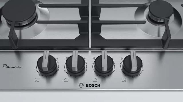 Готварски плот Bosch PCP6A5B90 SER6, Gas hob, FlameSelect, Inox