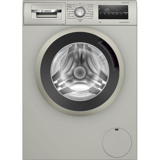 Пералня Bosch WAN28250BY, SER4, Washing machine 8kg, C, 1400 rpm, 51/75dB(B), silver-inox black-grey door, Silver inox