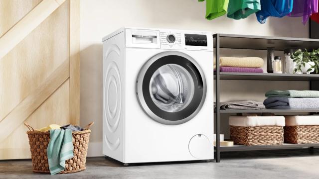 Пералня Bosch WAN28264BY, SER4, Washing machine 8kg, C, 1400rpm, 52/74dB(B), Rinse Plus silver-blackgrey door