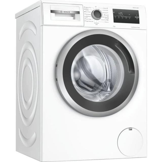 Пералня Bosch WAN28163BY, SER4, Washing machine 8kg, C, 1400rpm, 52/74dB(B), silver-blackgrey door