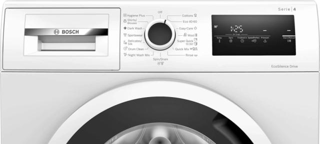 Пералня Bosch WAN28165BY, SER4, Washing machine 7kg, B, 1400rpm, 52/75dB(B), white-blackgrey door
