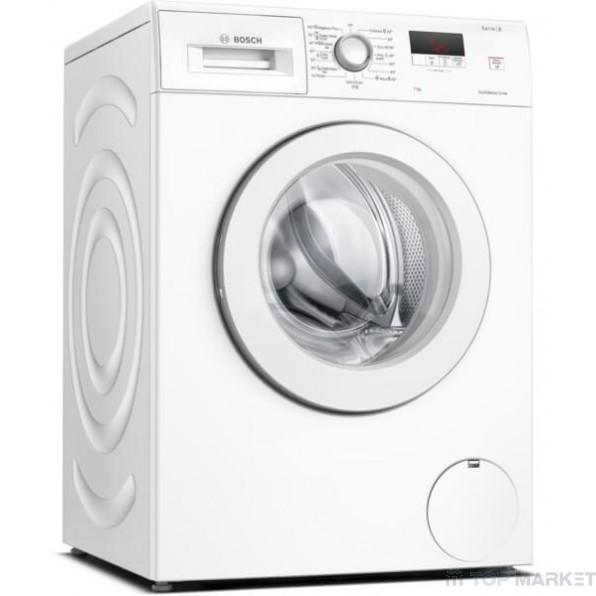 Пералня Bosch WAJ24064BY, SER2, Washing machine 7kg, D, 1200rpm, 52/72dB(A), grey white door