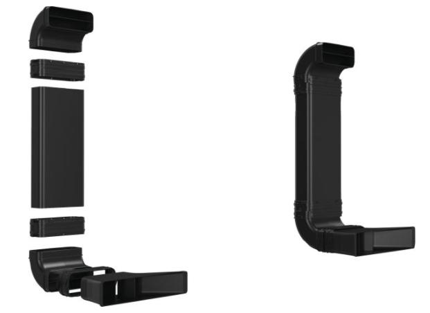 Аксесоар Bosch HEZ9VDKR0, Recirculation accessory kit, partly ducted, for worktop depths of 70 cm (or larger)